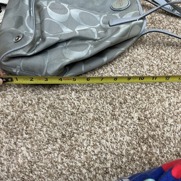 Coach Silver and Gray Shoulder Bag - Picture 11 of 11